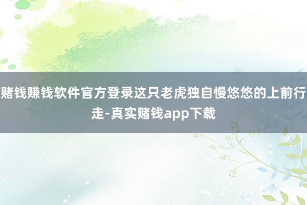 赌钱赚钱软件官方登录这只老虎独自慢悠悠的上前行走-真实赌钱app下载