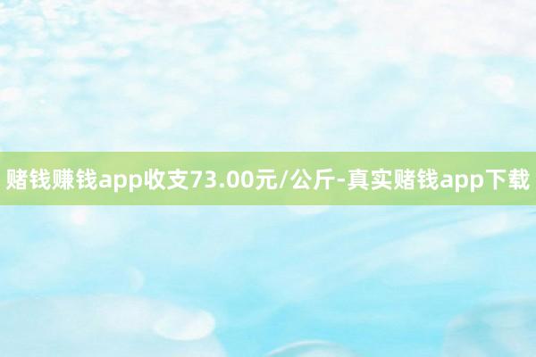 赌钱赚钱app收支73.00元/公斤-真实赌钱app下载