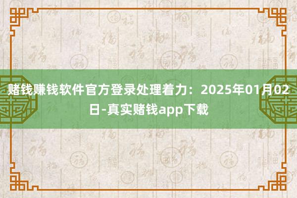 赌钱赚钱软件官方登录处理着力：2025年01月02日-真实赌钱app下载