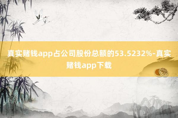 真实赌钱app占公司股份总额的53.5232%-真实赌钱app下载