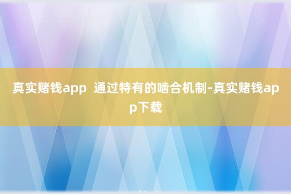 真实赌钱app  通过特有的啮合机制-真实赌钱app下载