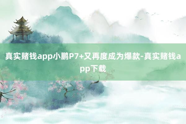 真实赌钱app小鹏P7+又再度成为爆款-真实赌钱app下载
